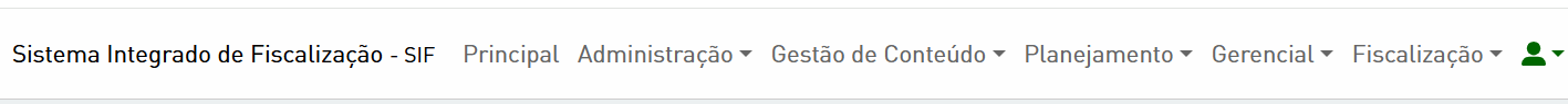 Como os menus do sistema estão organizados e para que servem