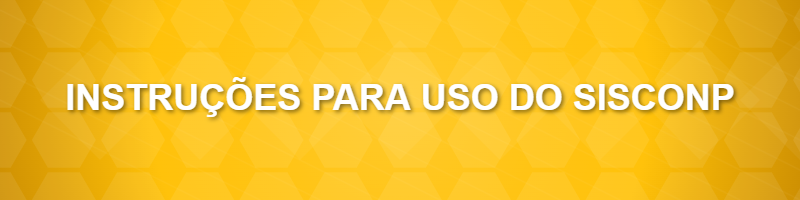 Instruções para uso do SISCONP