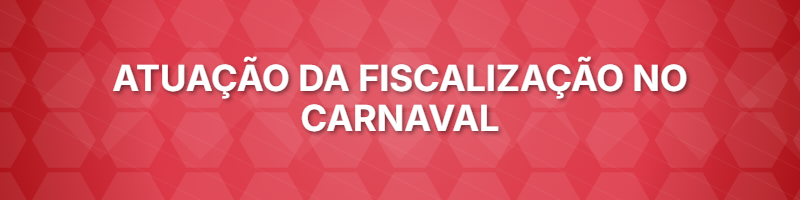Atuação da Fiscalização no Carnaval 2026