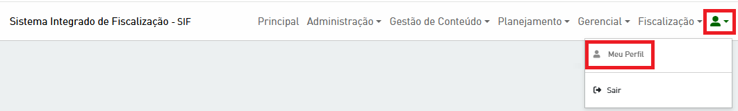 Como acesso meu perfil no SIF Web