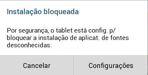 instalacao bloqueada