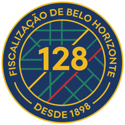 Selo dos 128 anos da fiscalização de Belo Horizonte, desde 1898